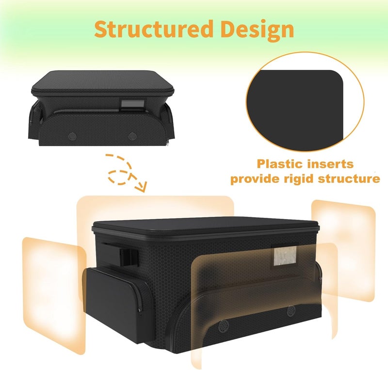 WALMANN Golf Trunk Organizer – Large 2-Layer Storage Bag with Ventilated Shoe Compartments for 2 Pairs, Waterproof Foldable Golf Gear Organizer - Image 3